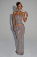 Hali Maxi Skirt - Silver