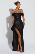 Joyce Maxi Dress - Black Sparkle