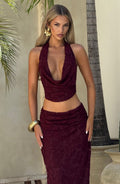 Myra Top - Cherry Lacquer