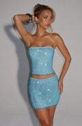 Serena Top - Aqua