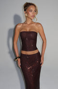 Serena Top - Plum Brown